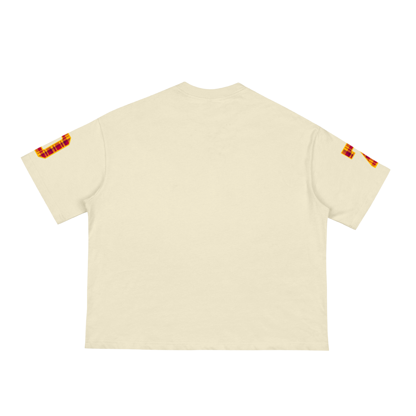 Plaid Logo Jersey Style Tee