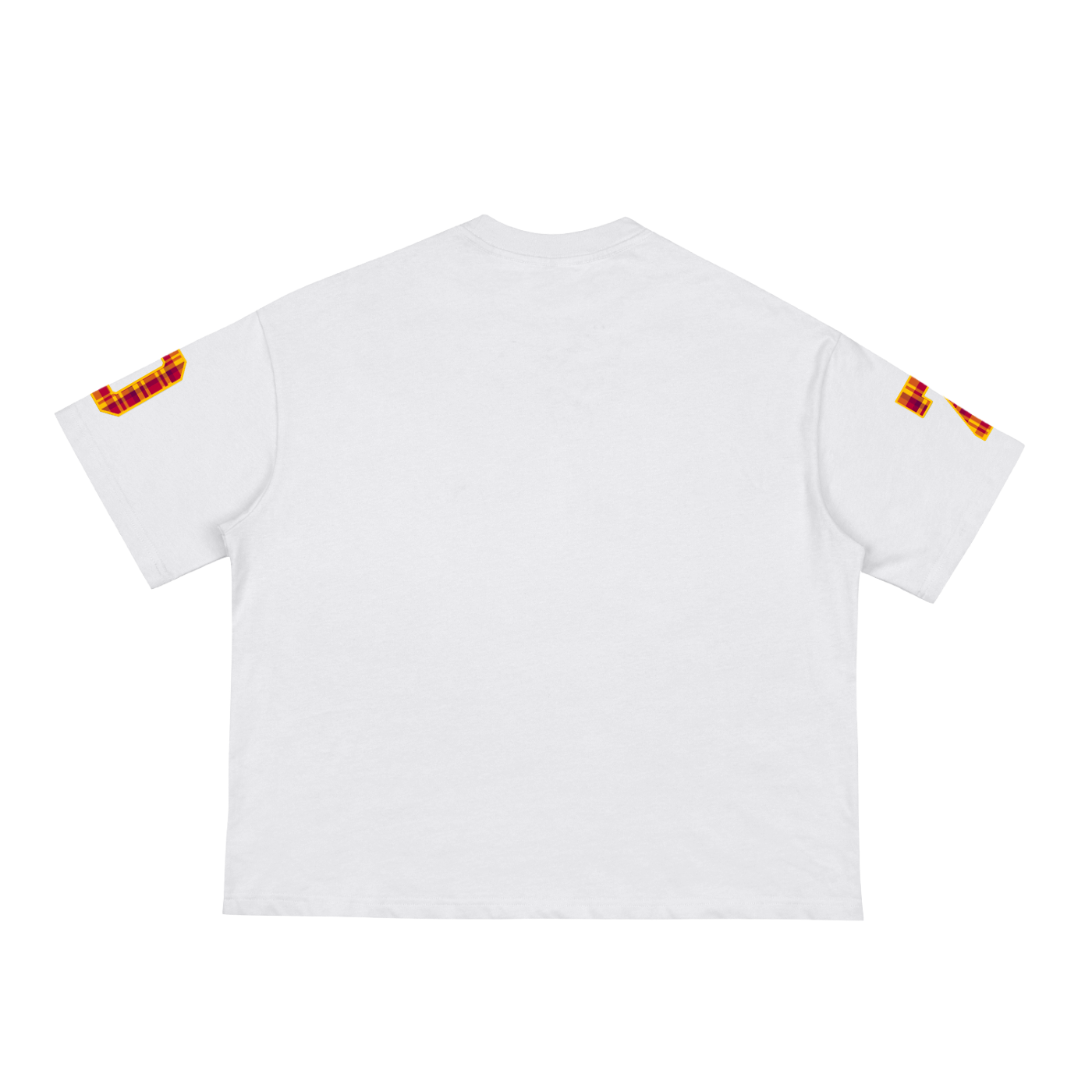 Plaid Logo Jersey Style Tee